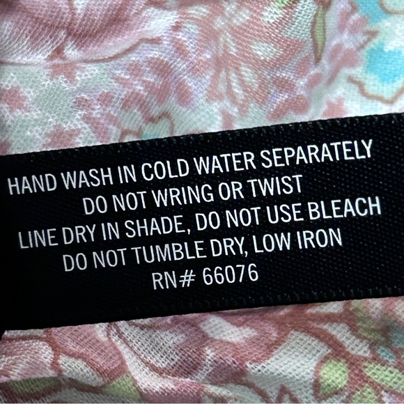 AQUA Rayon Shift Floral Weekend Casual Peasant Nap Dress Crochet Trim Sundress - Picture 15 of 16